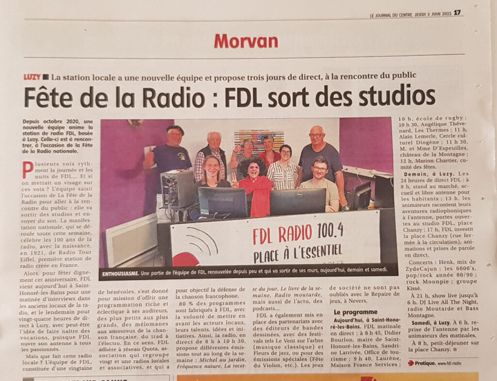 Article FDL dans le JDC